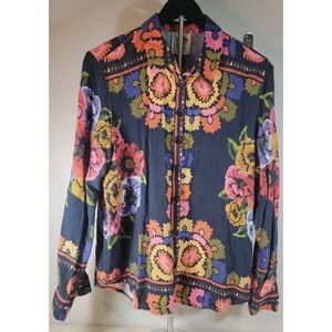 Farm Rio Floral Blouse | Statement Print | Size M